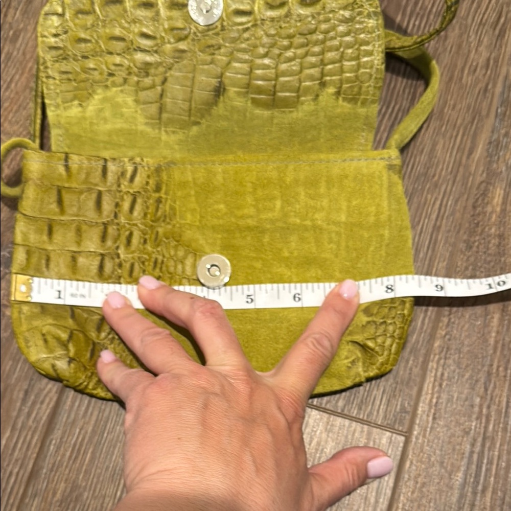 Julie Feldman  Green Crocodile-Embossed Women's Bag - Picture 4 of 6